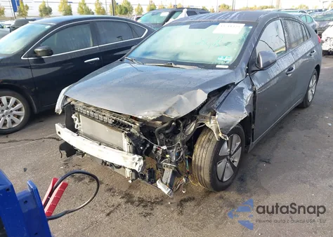 2019 Hyundai Ioniq Hybrid Blue from USA, damaged, VIN KMHC65LC2KU163920